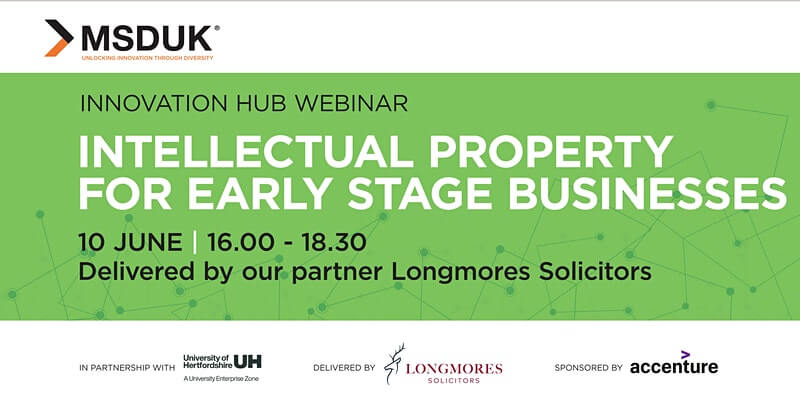 Webinar: Intellectual Property for Early Stage Businesses (10 June)
